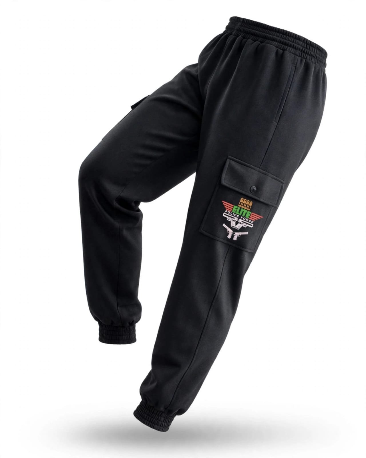 WhatsApp Image 2026-10-09 at 6.23.56 PM Men's Black Elite Police Force Cargo Trouser - Image 1