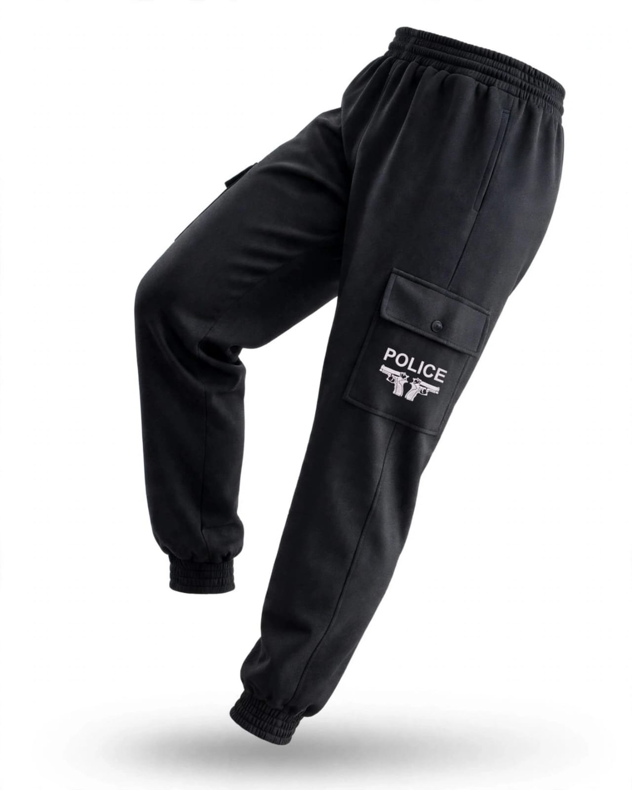 WhatsApp Image 2026-10-09 at 6.58.33 PM Men's Black Police Cargo Trouser - Image 1