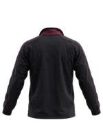 Men's Black & Maroon Panel Tracksuit Jacket - Image 2