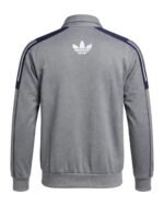 Adidas Classic Retro Tracksuit (Heather Grey & Navy) - Image 2